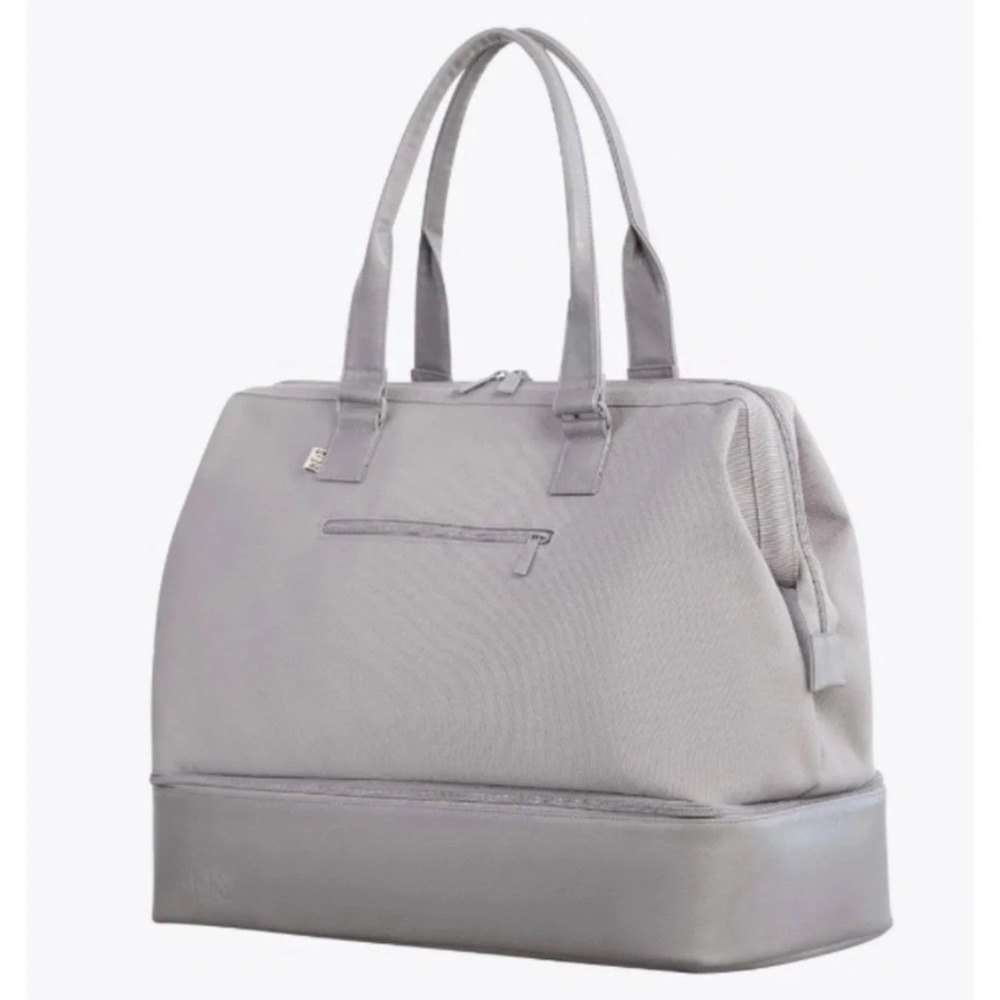 BEIS Weekender Bag Women OS Grey Excellent Travel Tote Shoe Compartment Laptop